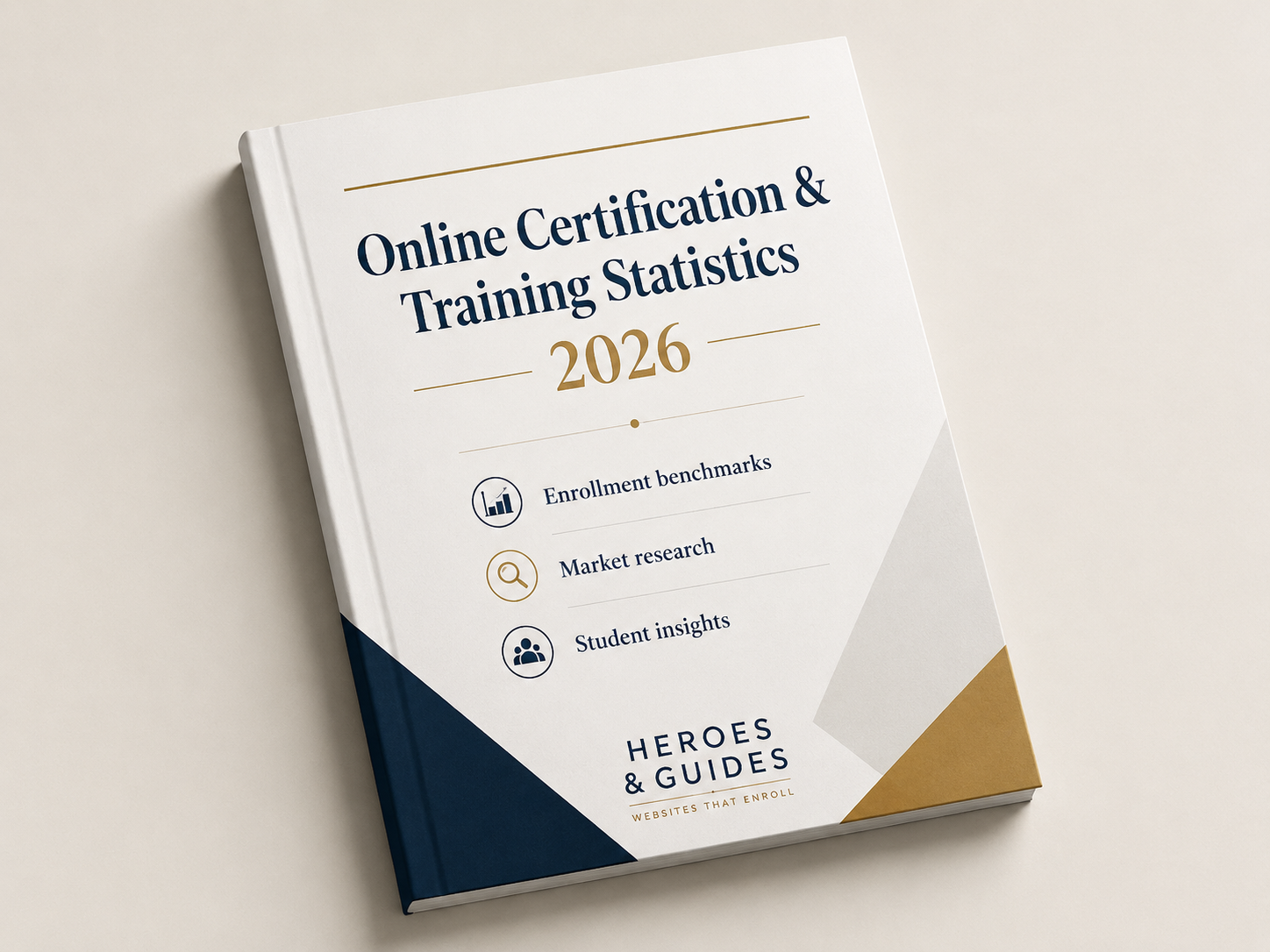 Cover of the Online Certification & Training Statistics 2026 report
